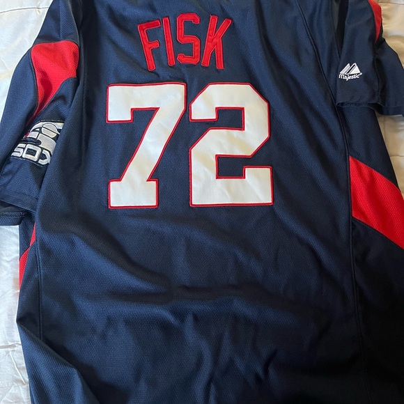 Carlton Fisk Chicago White Sox #72 Majestic Cooperstown Collection HOF jersey - Picture 2 of 4